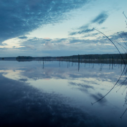 Mouhijärvi lake in the evening