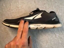 Running shoe. Altra The One 2.5, grey colour.