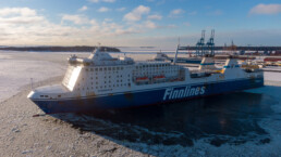 The MS Finnmaid in the Port of Helsinki on Feb 2nd 2021.